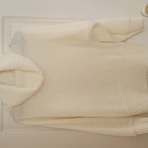 Jason Maxwell white sweater size m